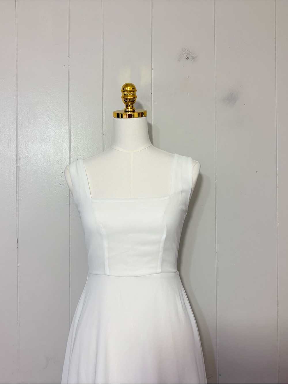 Commense Semi Sheer Cami Long Midi Dress White Size XS NWT - Picture 4 of 10